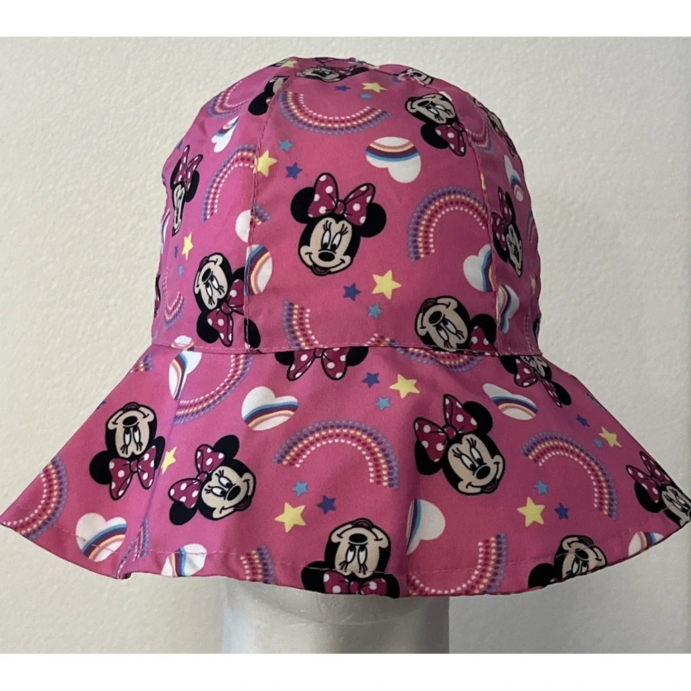 Disney Minnie Mouse Girls‎ Pink Mesh UPF 50+ Sun Protection Hat - NEW